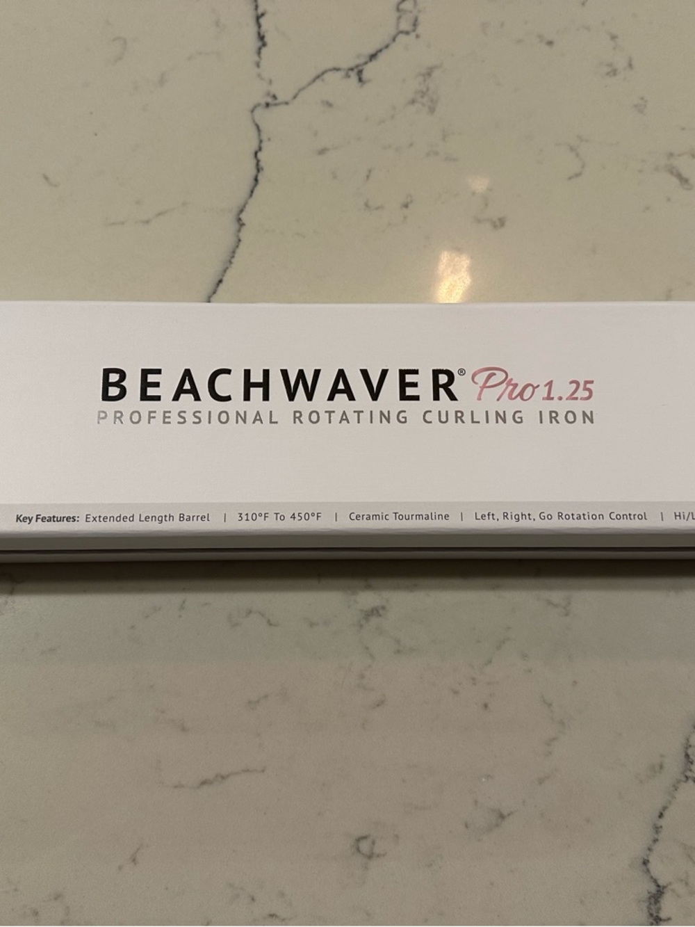The Beachwaver Co. Pro 1.25 White Rotating Curling Iron